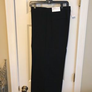 Ann Taylor black wide leg pant the Marina NWT